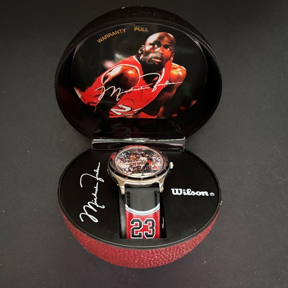 NWT Vintage Micheal Jordan Avon Wilson Signature Series Basketball Watch
